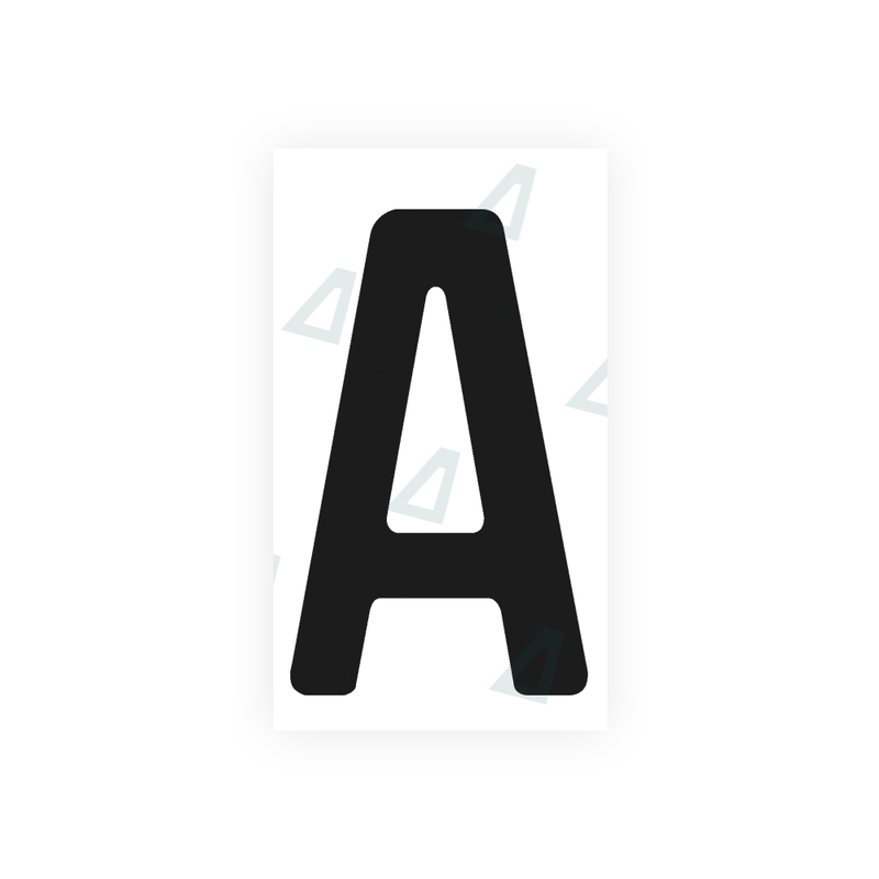 Adhesivo Alite para matrículas de Argentina - Símbolo "A"