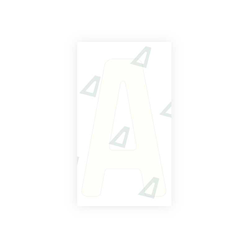 Adhesivo Alite para matrículas de Argentina - Símbolo "A"