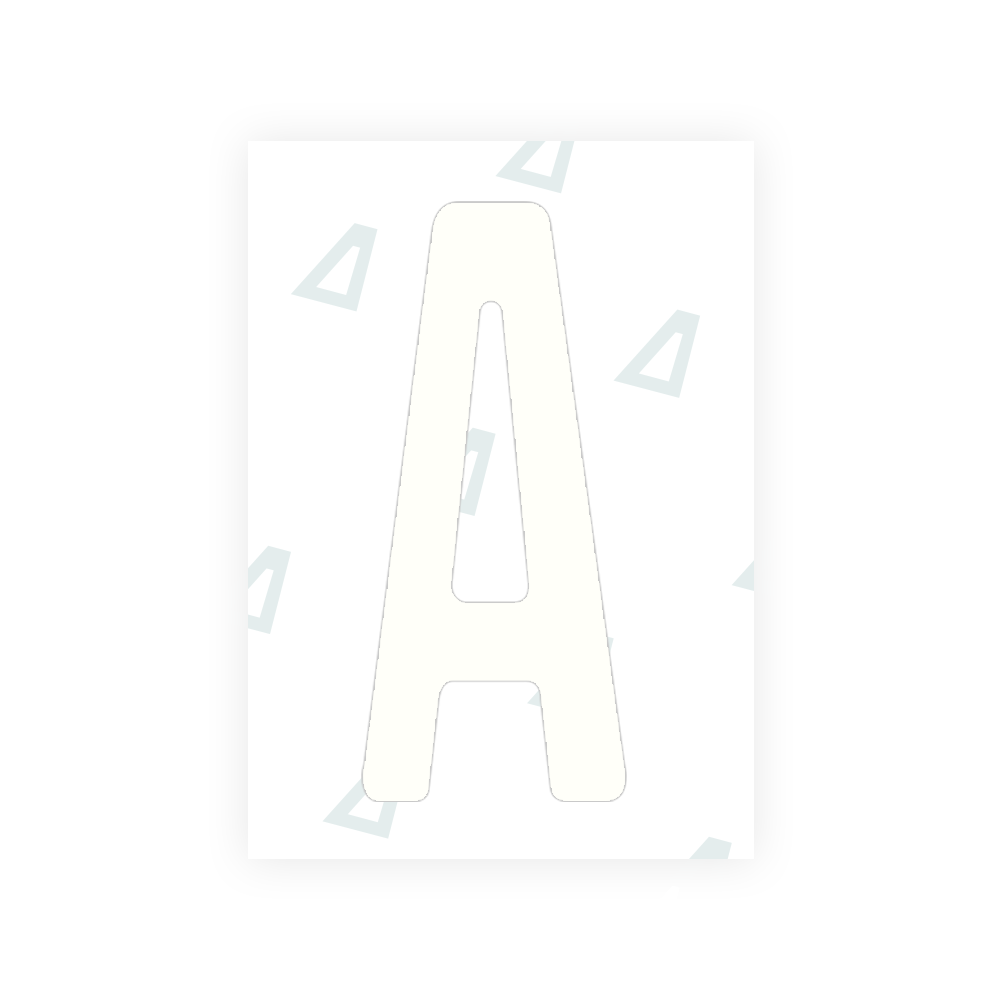 Adhesivo para matrículas de Peru - Símbolo "A"