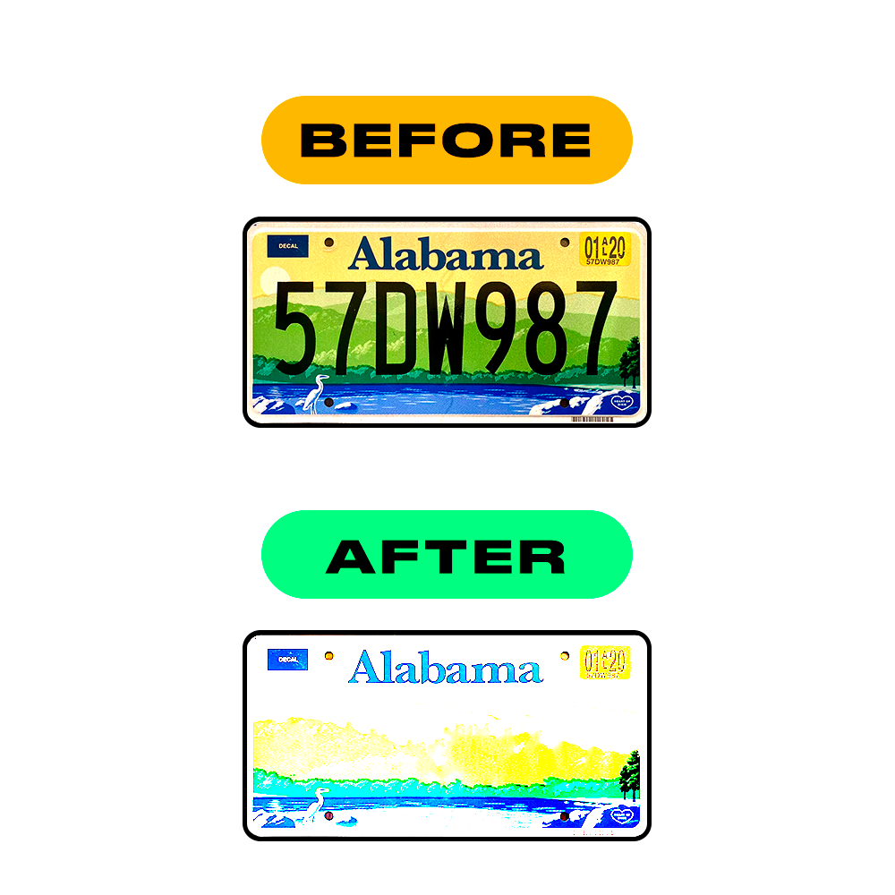 Sticker Letter F - Alabama