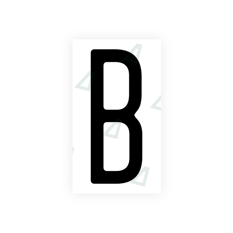 Nanofilm Ecoslick™ for US (Wisconsin) license plates - Symbol "B"