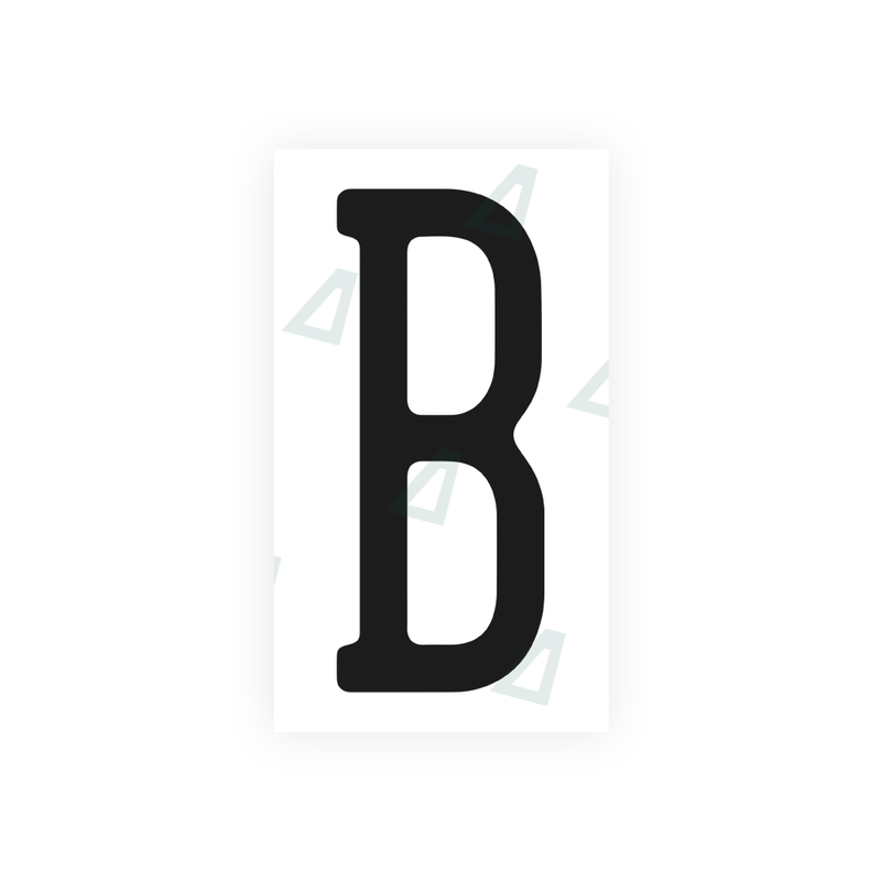 Nanofilm Ecoslick™ for US (Pennsylvania) license plates - Symbol "B"