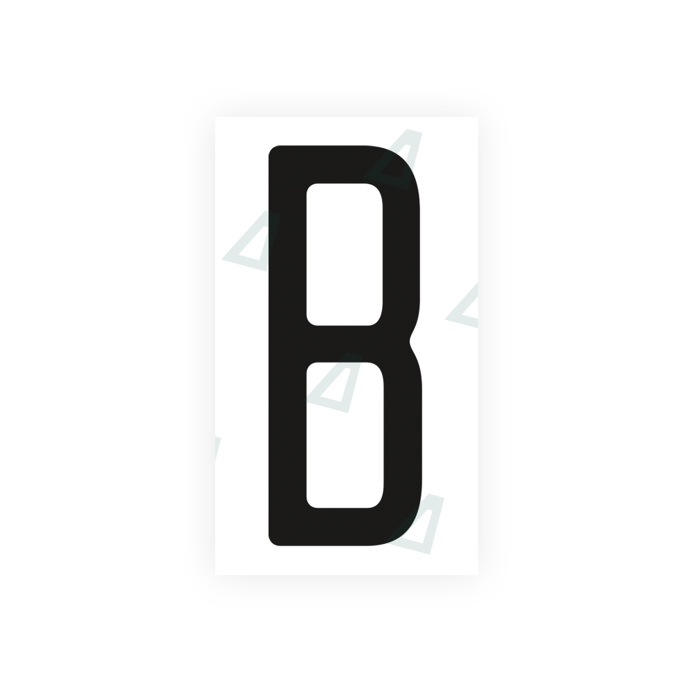 Nanofilm Ecoslick™ for US (Ohio) license plates - Symbol "B"