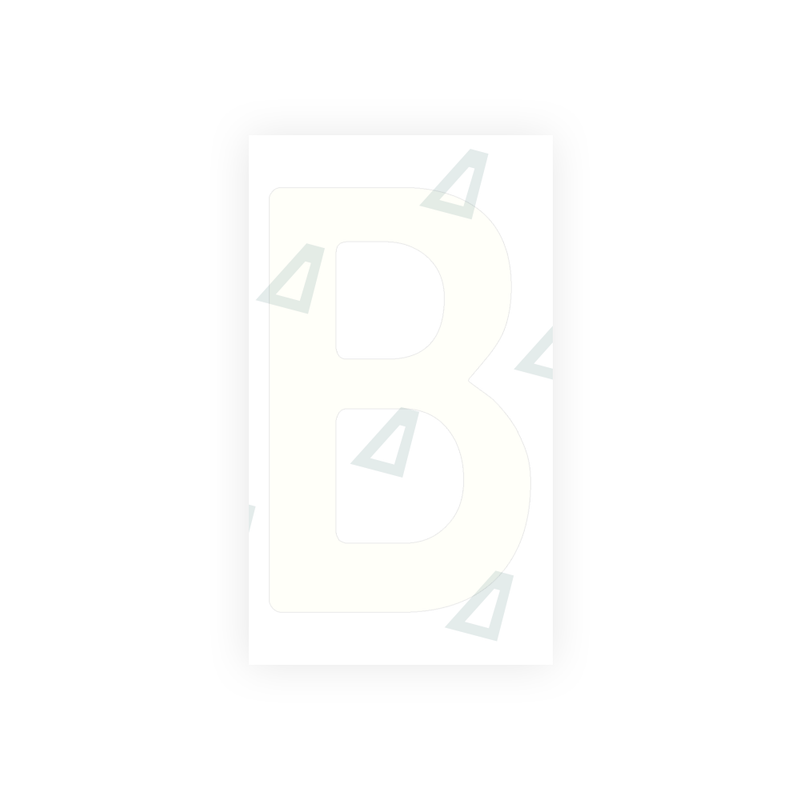 Adhesivo Alite para matrículas de Argentina - Símbolo "B"