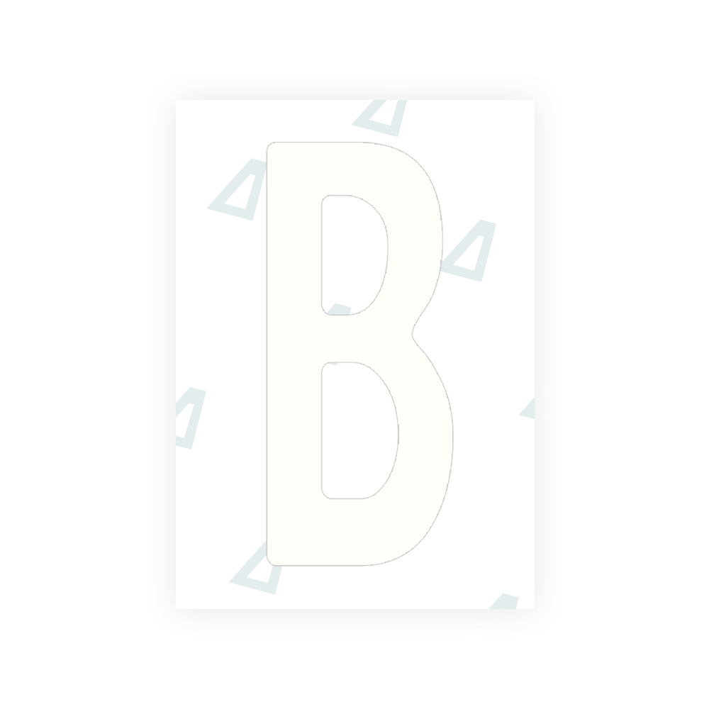 Adhesivo para matrículas de Peru - Símbolo "B"
