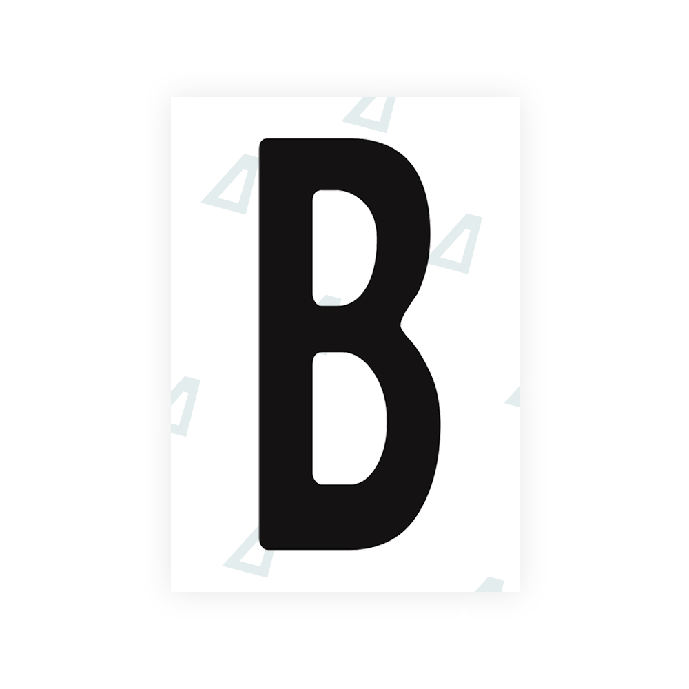 Adhesivo para matrículas de Peru - Símbolo "B"