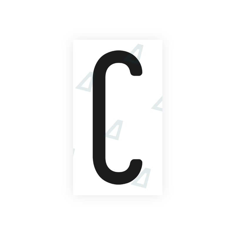 Nanofilm Ecoslick™ for US (Washington) license plates - Symbol "C"