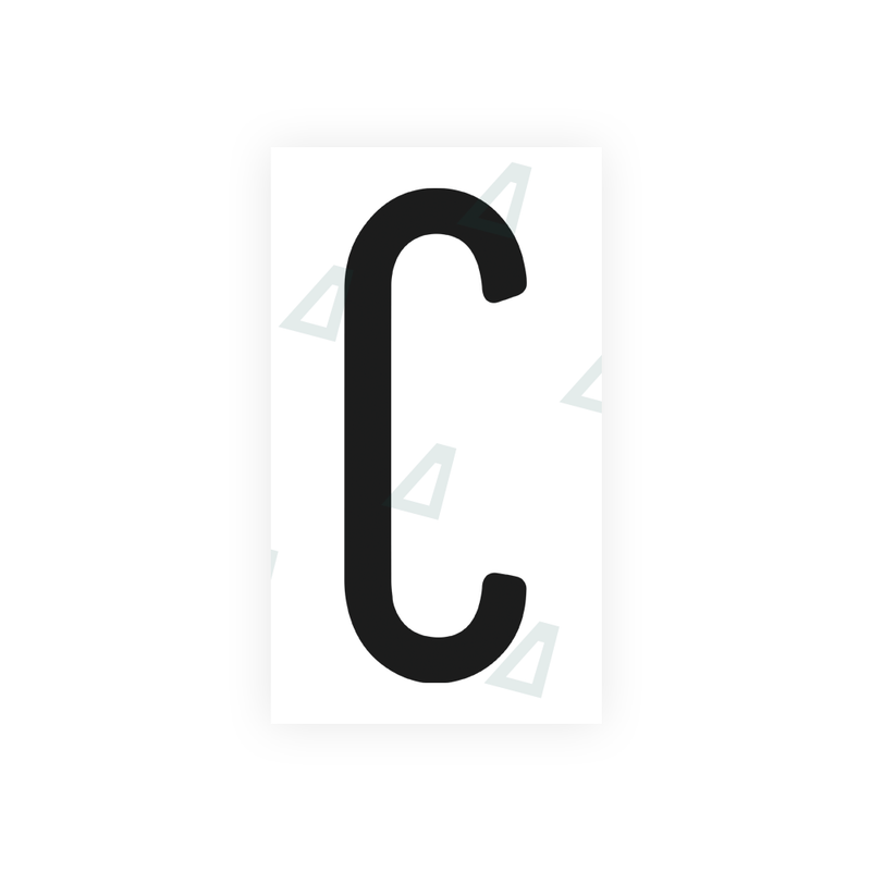 Nanofilm Ecoslick™ for US (Pennsylvania) license plates - Symbol "C"