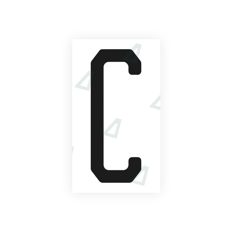 Nanofilm Ecoslick™ for US (Florida) license plates - Symbol "C"