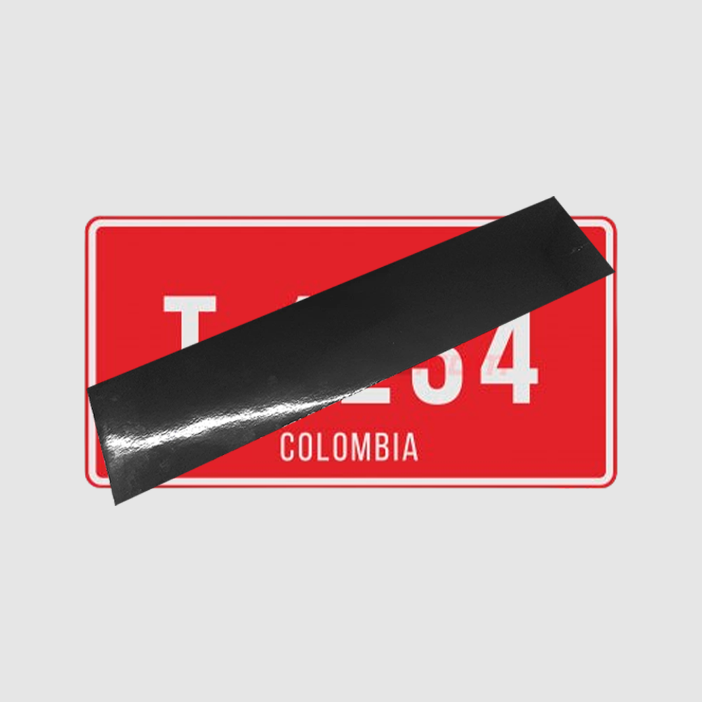 Insulfilm Anti Radar Film for Vehicle License Plates - (Colombia-Bogotá) - Special Loads