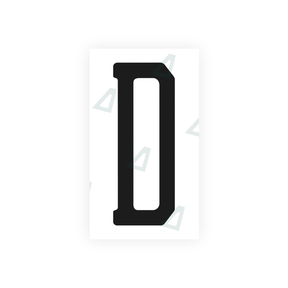 Nanofilm Ecoslick™ for US (Florida) license plates - Symbol "D" 