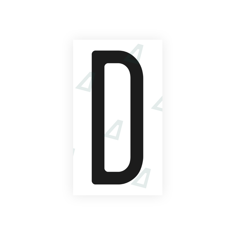 Nanofilm Ecoslick™ for US (Washington) license plates - Symbol "D"