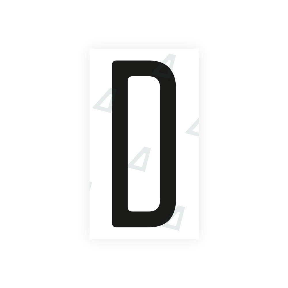 Nanofilm Ecoslick™ for US (Ohio) license plates - Symbol "D"