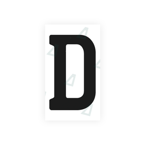 Alite sticker for Uruguay license plates - Symbol "D" 