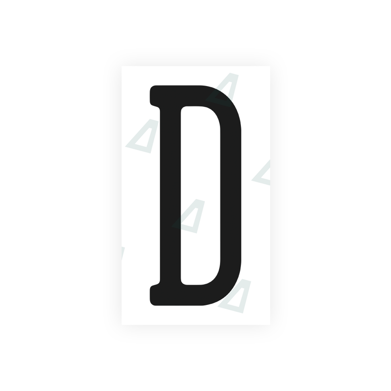 Nanofilm Ecoslick™ for US (Pennsylvania) license plates - Symbol "D"