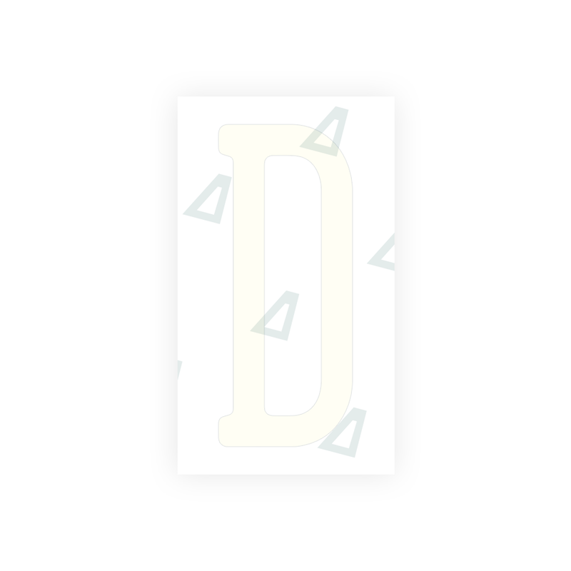 Nanofilm Ecoslick™ for US (Pennsylvania) license plates - Symbol "D"