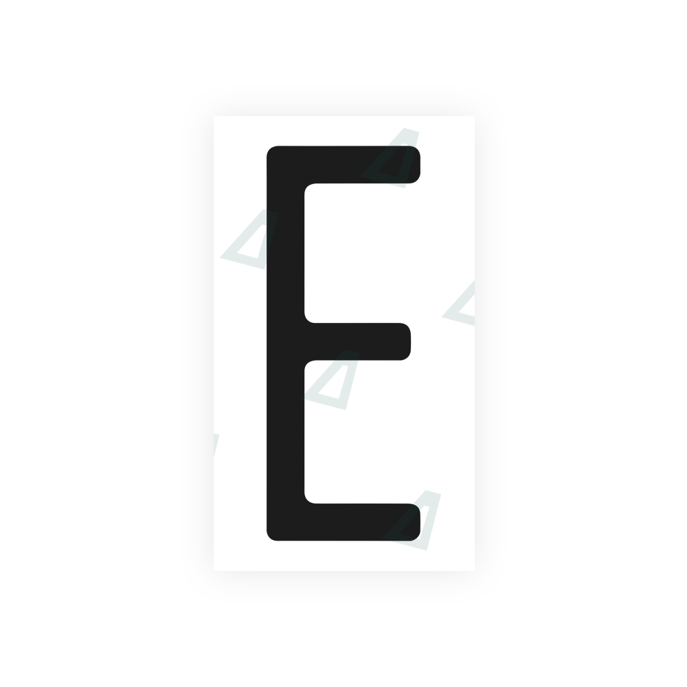 Nanofilm Ecoslick™ for US (Florida) license plates - Symbol "E" 