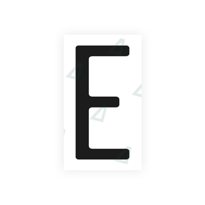 Nanofilm Ecoslick™ for US (California) license plates - Symbol "E" 