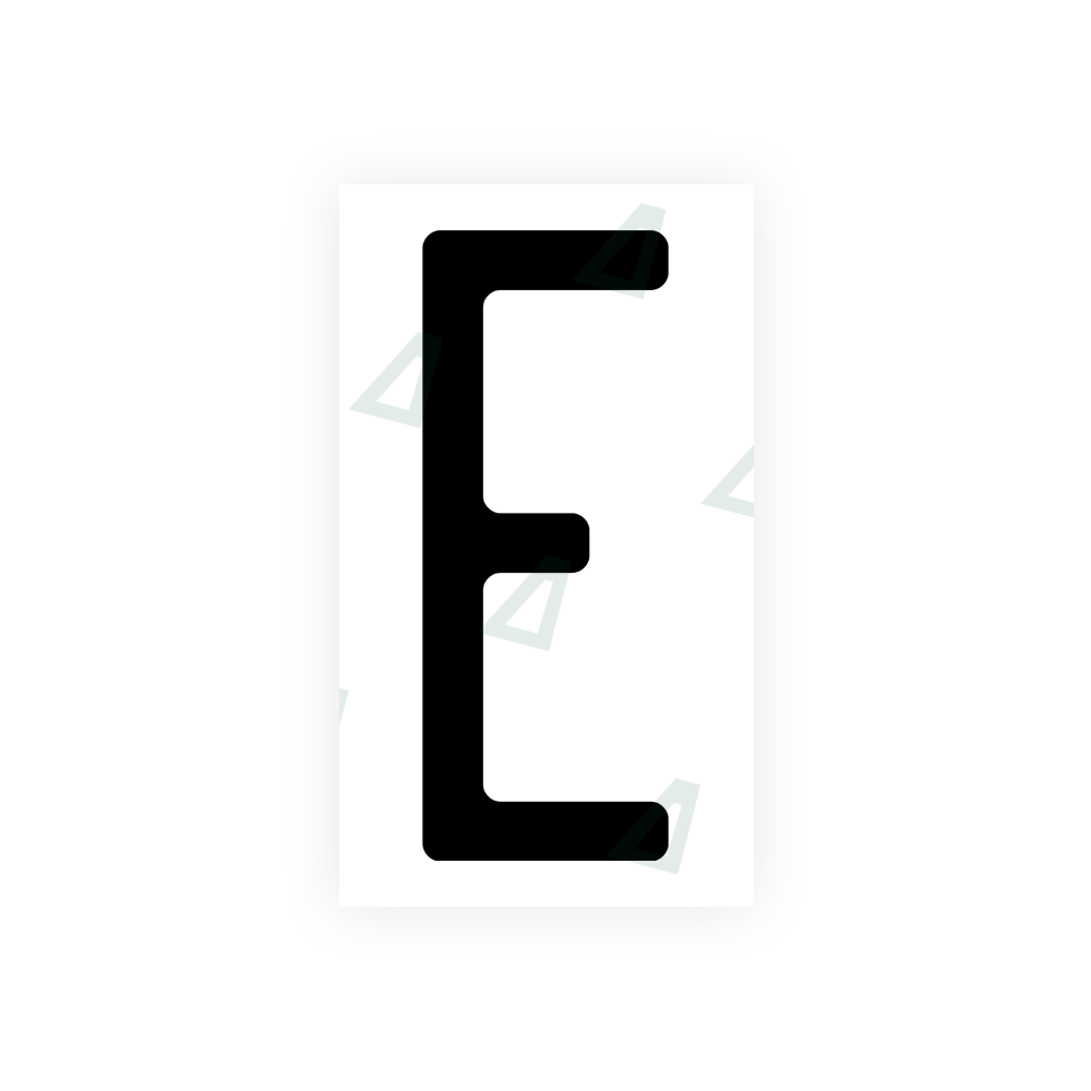 Nanofilm Ecoslick™ for US (Wisconsin) license plates - Symbol "E"