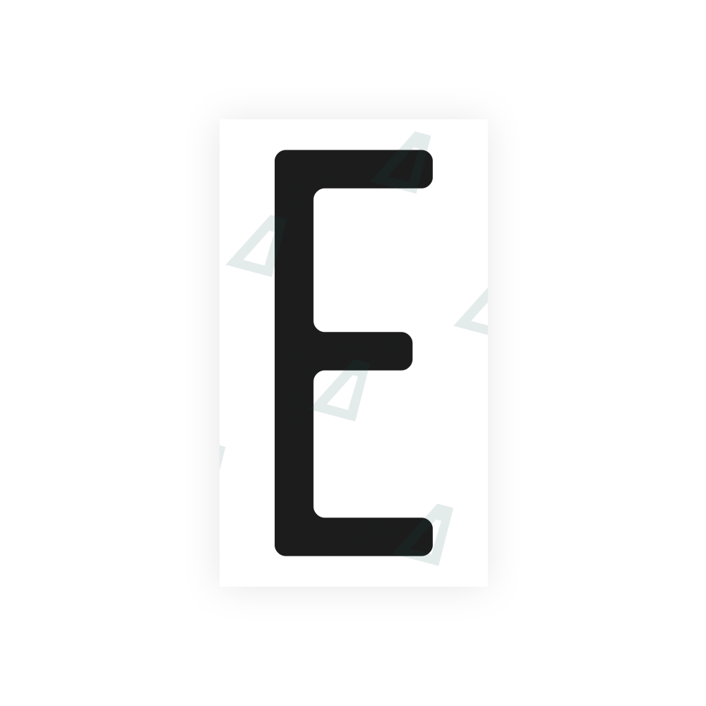 Nanofilm Ecoslick™ for US (Michigan) license plates - Symbol "E"