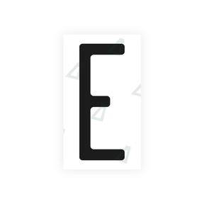 Nanofilm Ecoslick™ for US (North Carolina) license plates - Symbol "E"