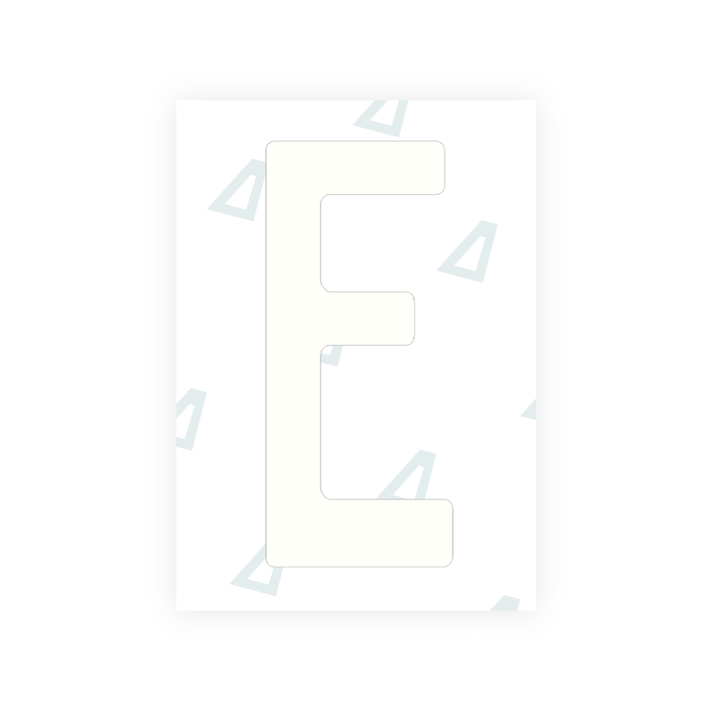 Adhesivo para matrículas de Peru - Símbolo "E"