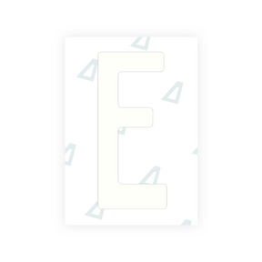 Adhesivo para matrículas de Peru - Símbolo "E"