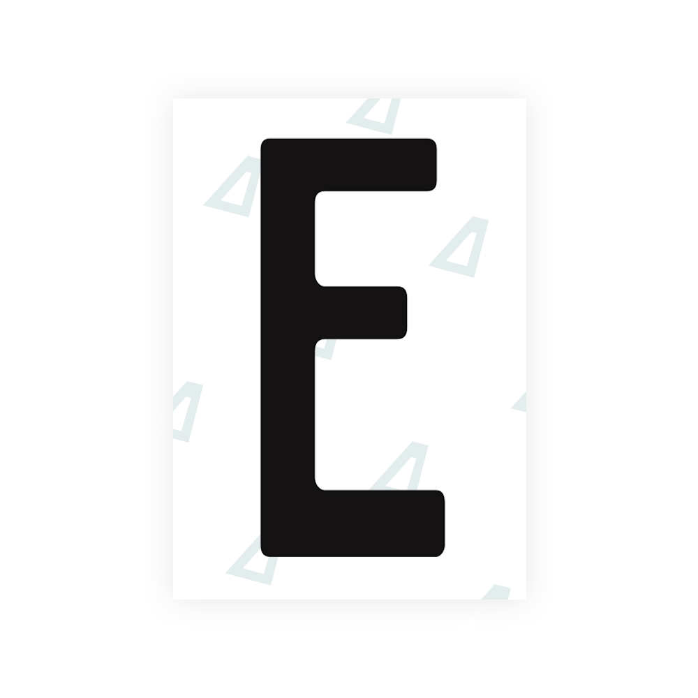 Adhesivo para matrículas de Peru - Símbolo "E"