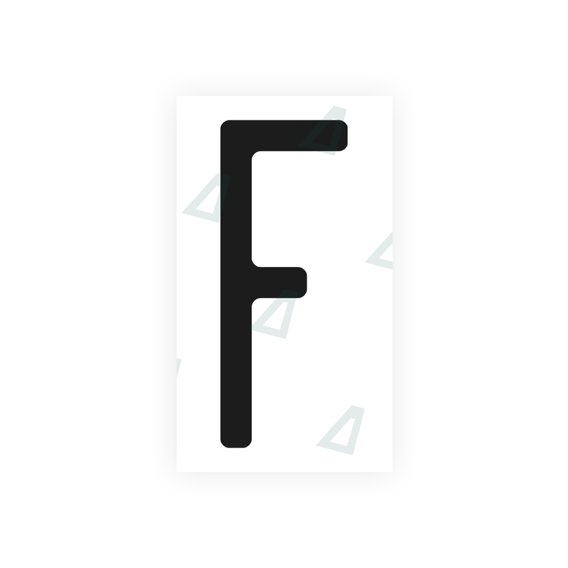 Nanofilm Ecoslick™ for US (Washington) license plates - Symbol "F"