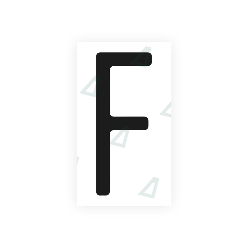 Nanofilm Ecoslick™ for US (Florida) license plates - Symbol "F"