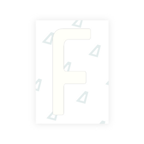 Pegatina Letra F - Guatemala (2021 - versión actual)