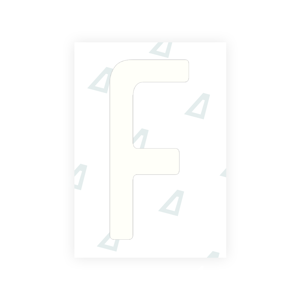 Adhesivo para matrículas de Peru - Símbolo "F"