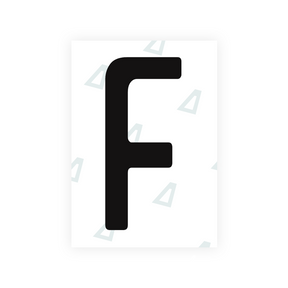 Adhesivo para matrículas de Peru - Símbolo "F"