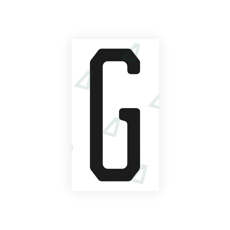 Nanofilm Ecoslick™ for US (Florida) license plates - Symbol "G"