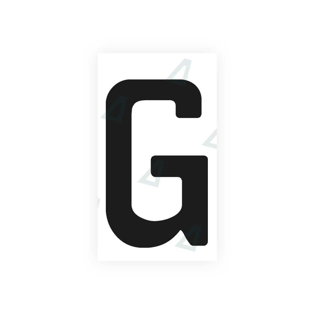 Alite sticker for Argentina license plates - "G" symbol 