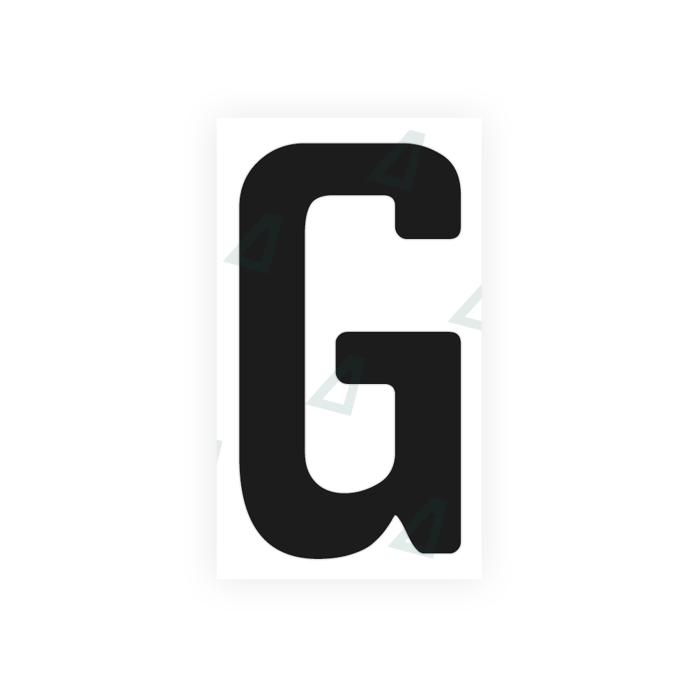 Nanofilm Ecoslick™ for german number plates - Symbol "G" 