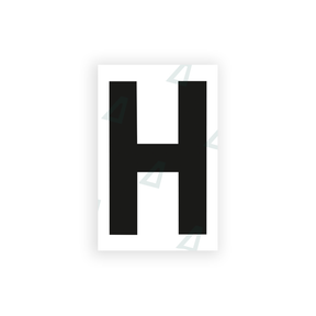 Nanofilm Ecoslick™ for UK license plates - Symbol "H"