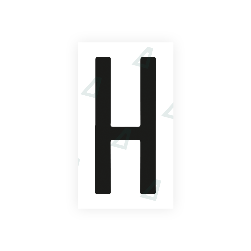 Nanofilm Ecoslick™ for mexican license plates - Symbol "H" 