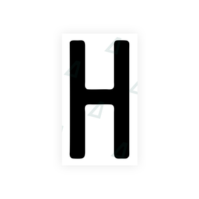 Autocollant pour plaques d'immatriculation Swiss - Symbole "H"