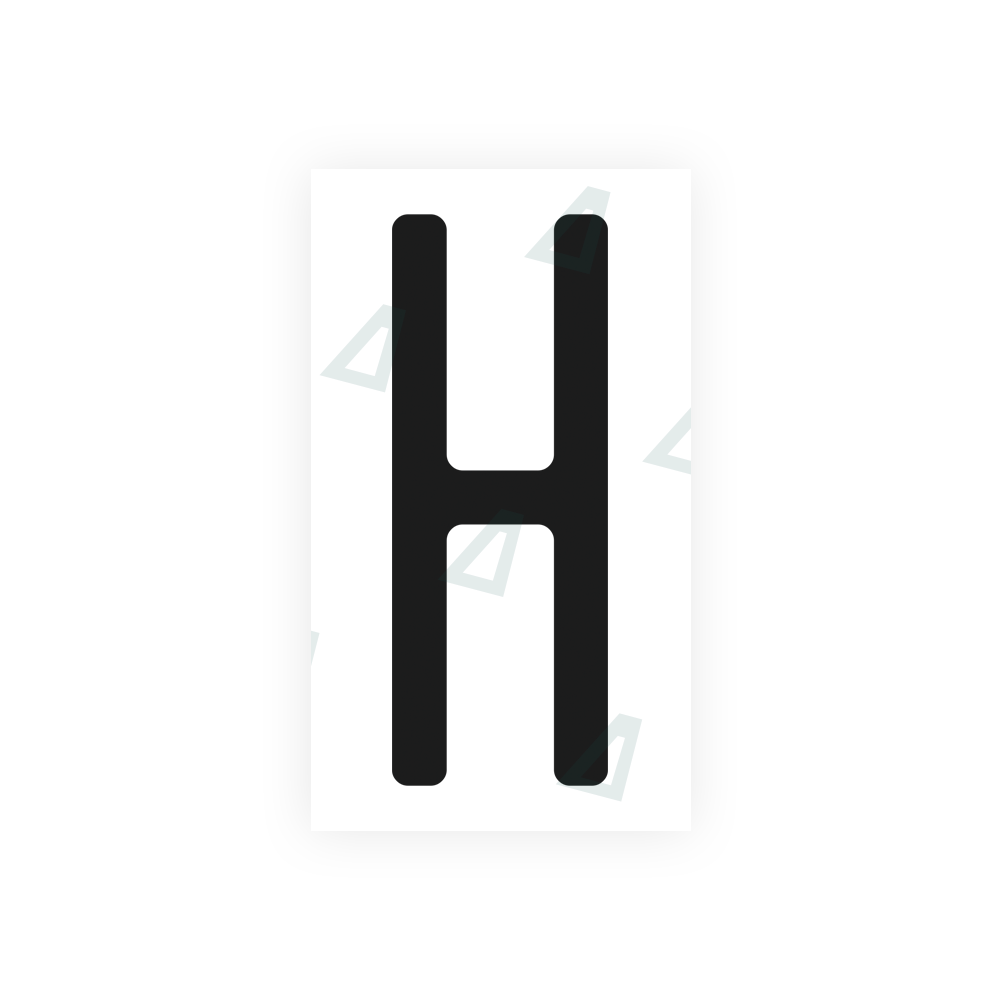 Nanofilm Ecoslick™ for US (North Carolina) license plates - Symbol "H" 