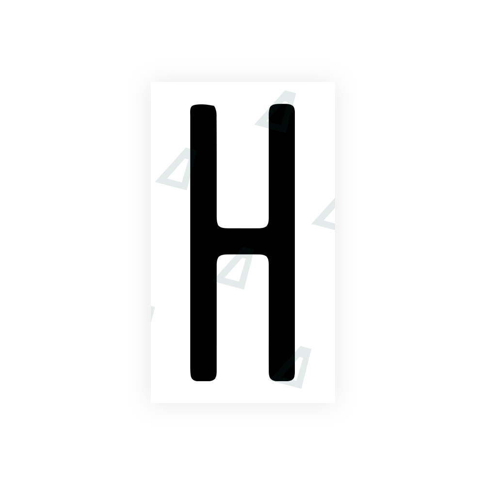 Nanofilm Ecoslick™ for US (Illinois) license plates - Symbol "H" 