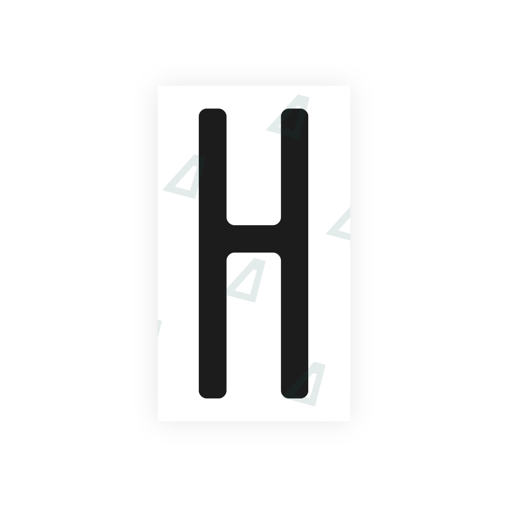 Nanofilm Ecoslick™ for US (Michigan) license plates - Symbol "H"