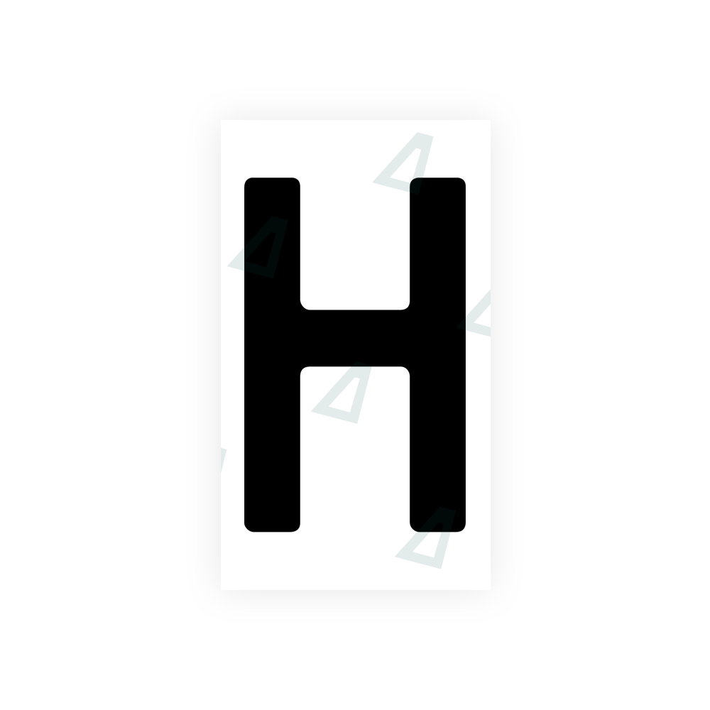 Nanofilm Ecoslick™ for bosnian license plates - Symbol "H"