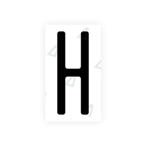 Nanofilm Ecoslick™ for US (Wisconsin) license plates - Symbol "H"