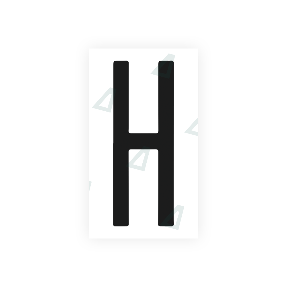 Nanofilm Ecoslick™ for US (New York) license plates - Symbol "H"