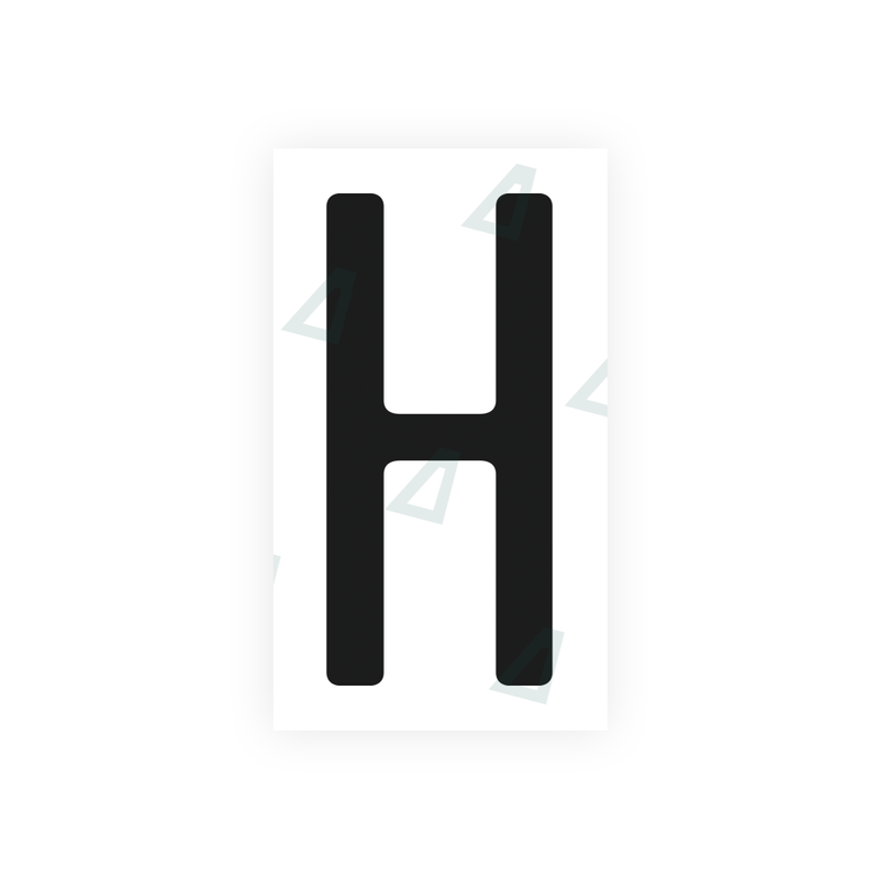 Nanofilm Ecoslick™ for US (California) license plates - Symbol "H"