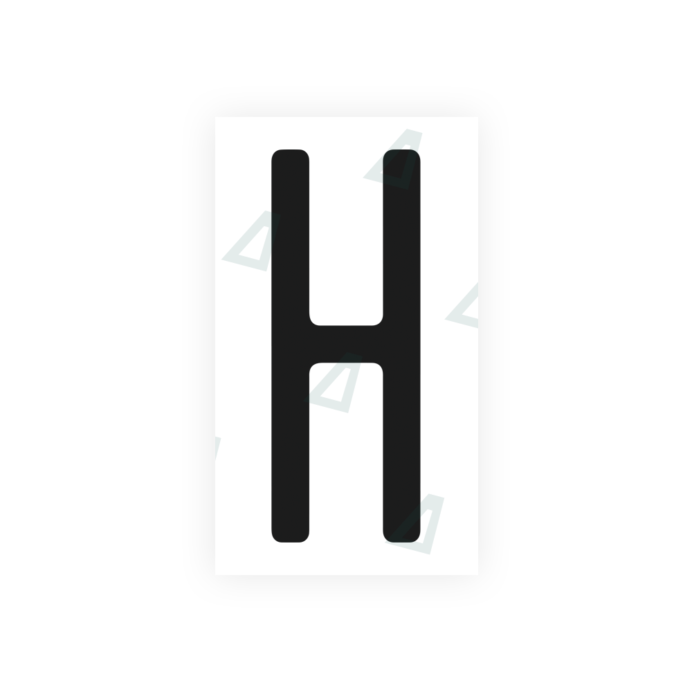 Nanofilm Ecoslick™ for US (Florida) license plates - Symbol "H" 