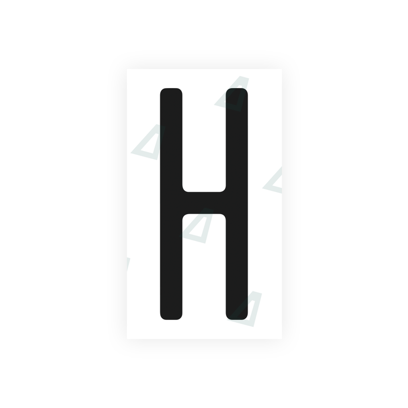 Nanofilm Ecoslick™ for US (Florida) license plates - Symbol "H"