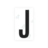Letter J Sticker - Washington D.C (Current Version)