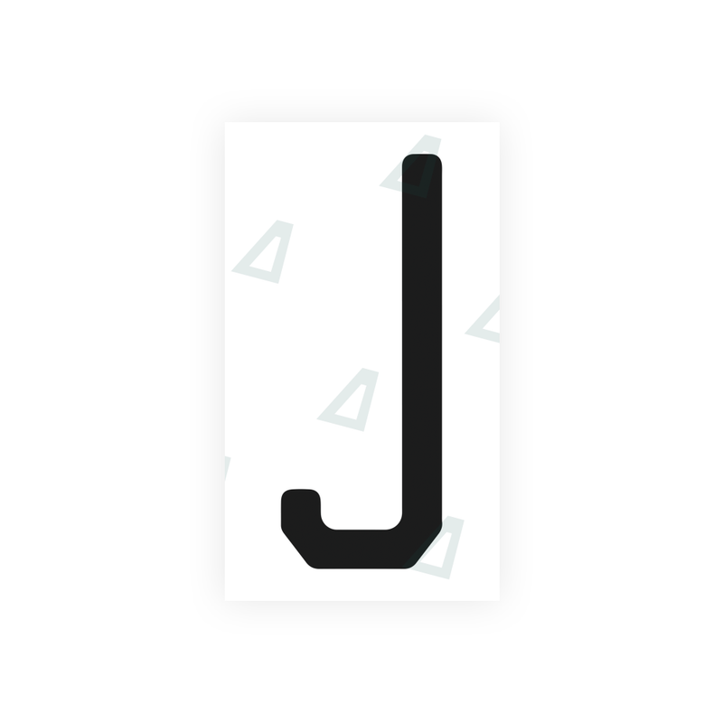 Nanofilm Ecoslick™ for US (Florida) license plates - Symbol "J"